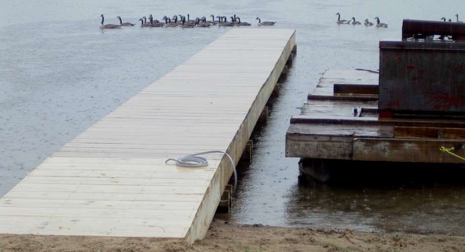 Completed Dock to the Beach